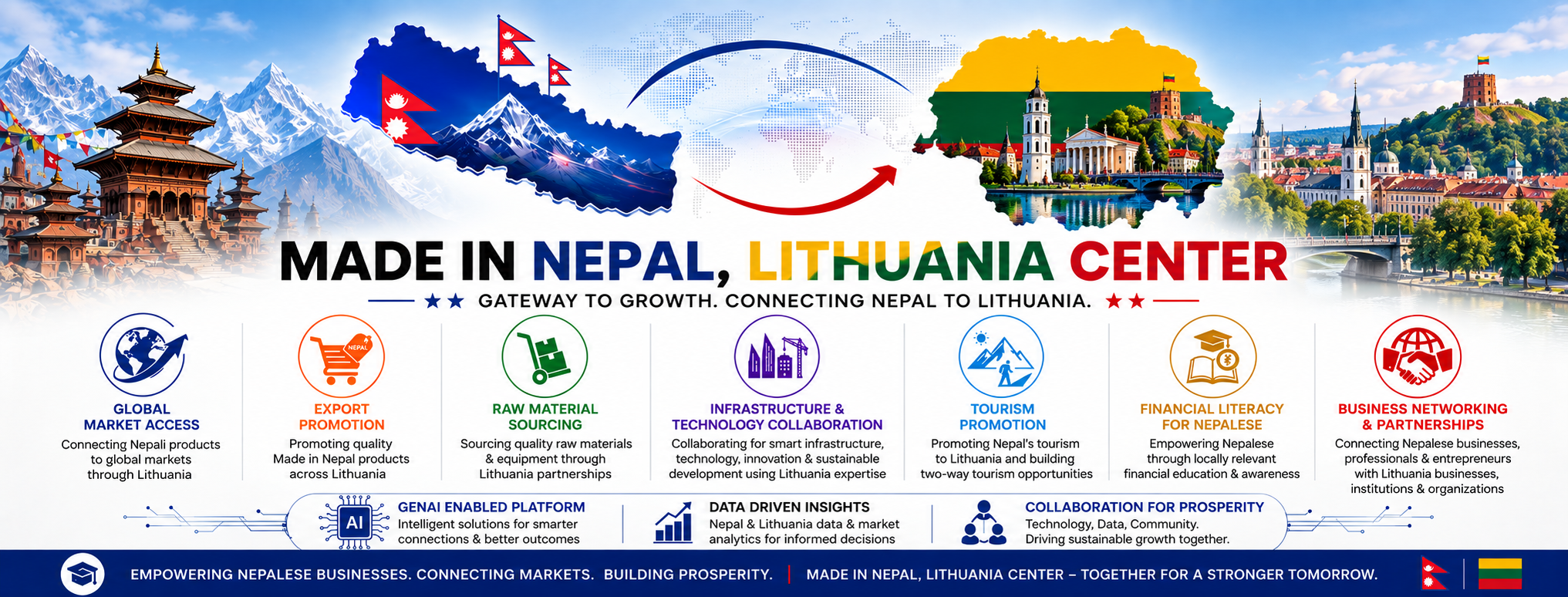 Made in Nepal, Lithuania Center cover