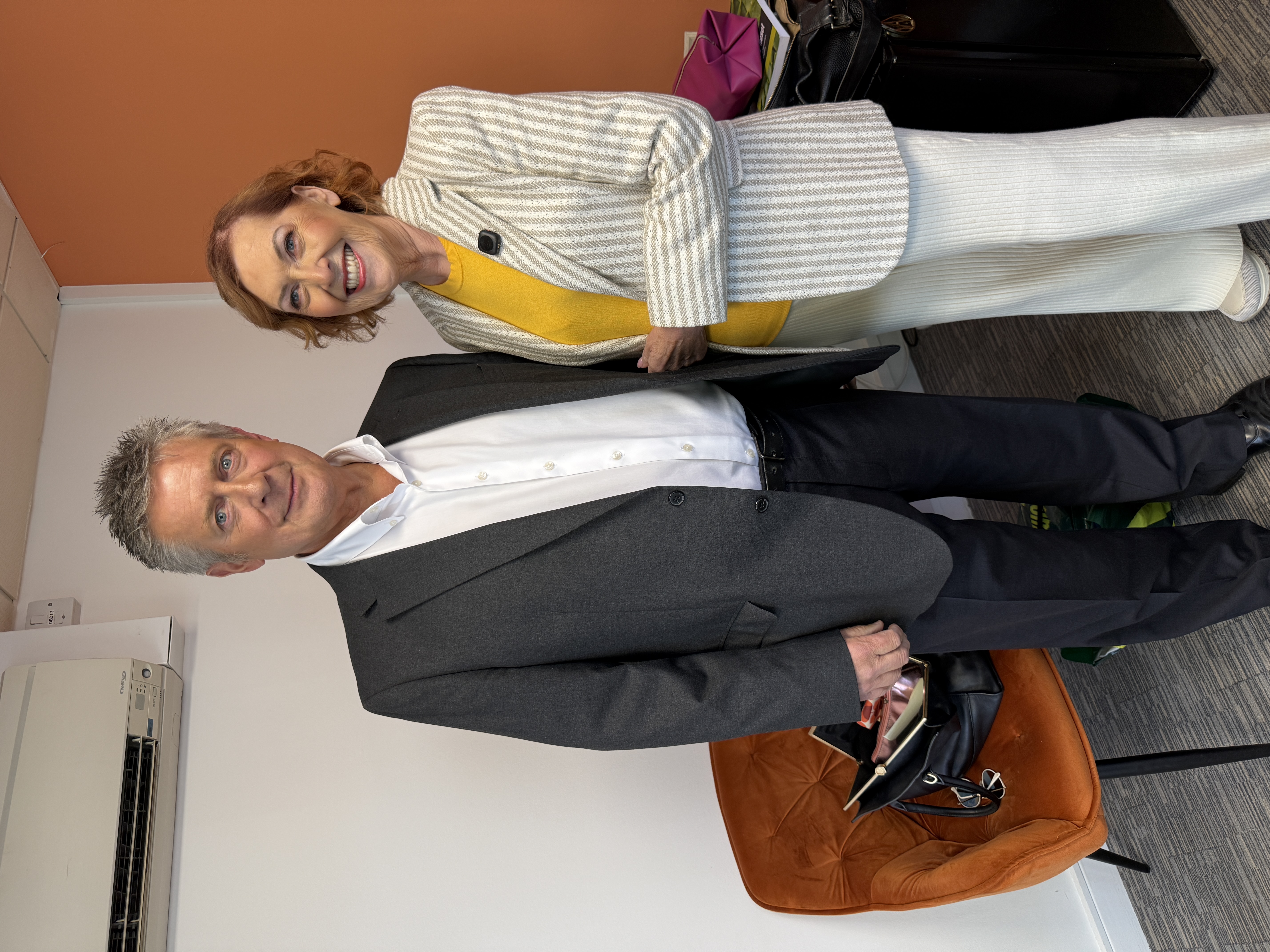 Stephen Pitcher with Anne Dawson, QVC's longest-serving presenter