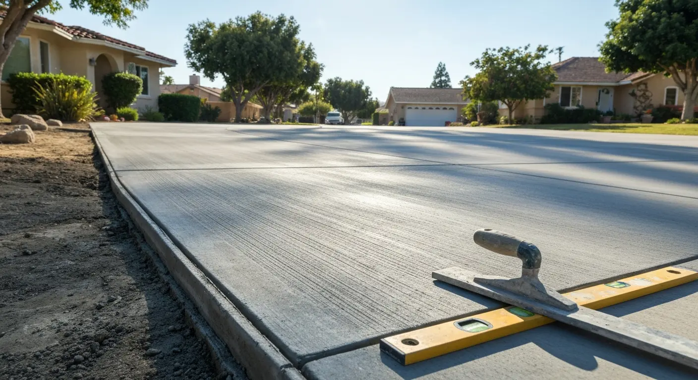 Concrete flatwork installation