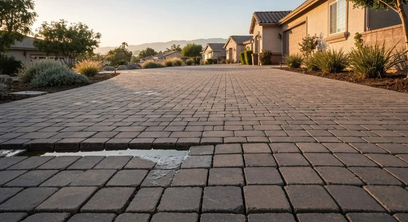 Paver driveway