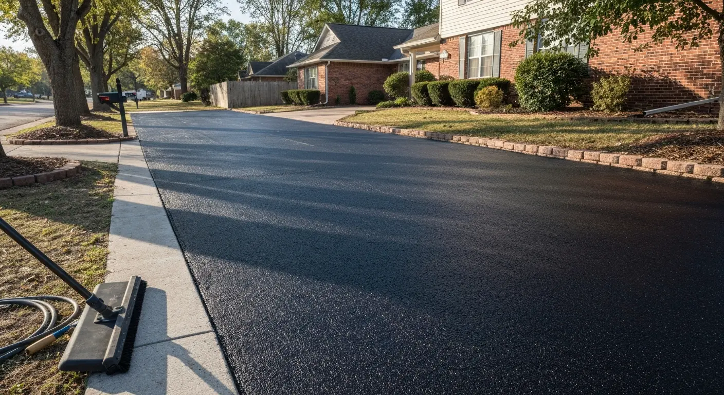 Sealed driveway