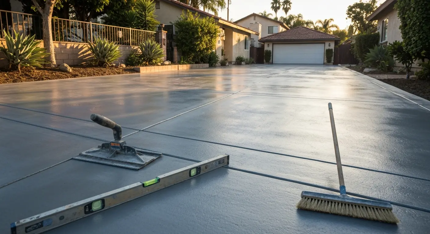 Concrete driveway project