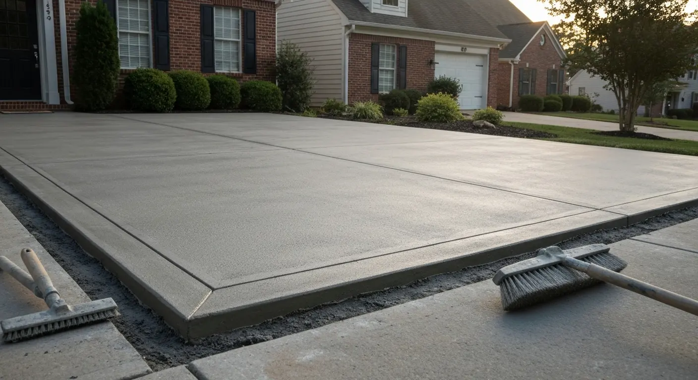 Concrete patio