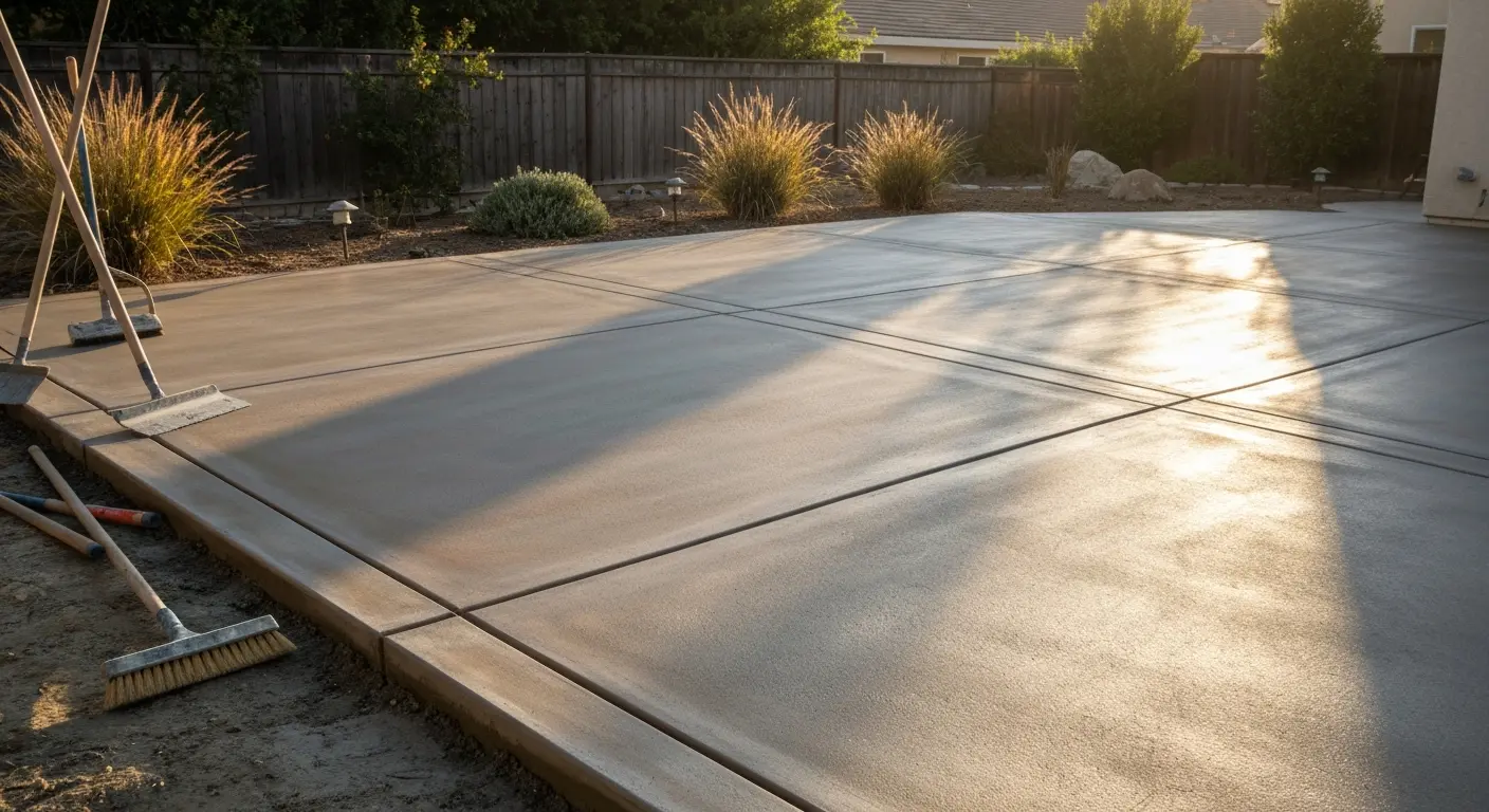 Concrete patio