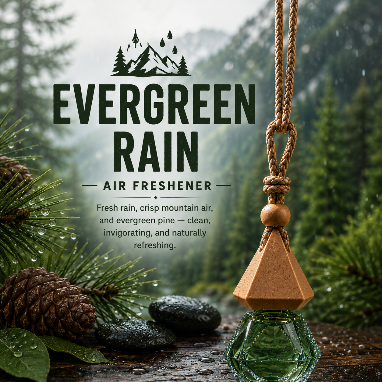 Evergreen Rain Air Freshener