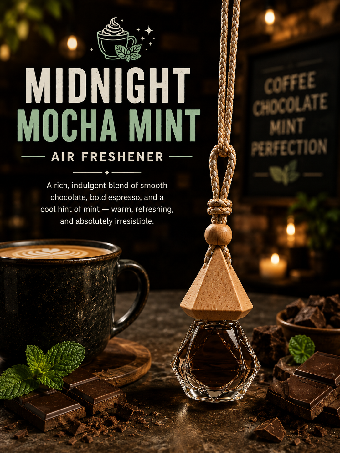 Midnight Mocha Mint Air Freshener
