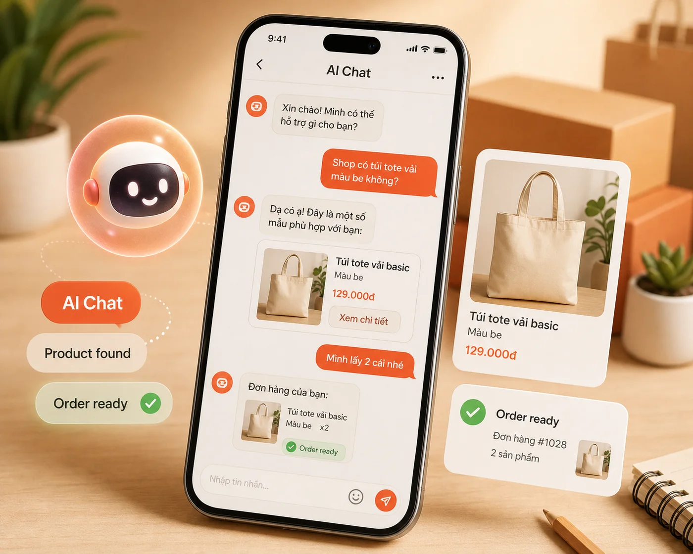 Qua tang Chatbot AI ban hang tu dong