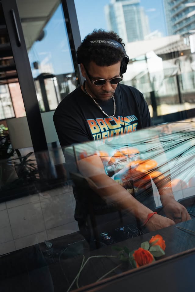 DJ playing music at the event
