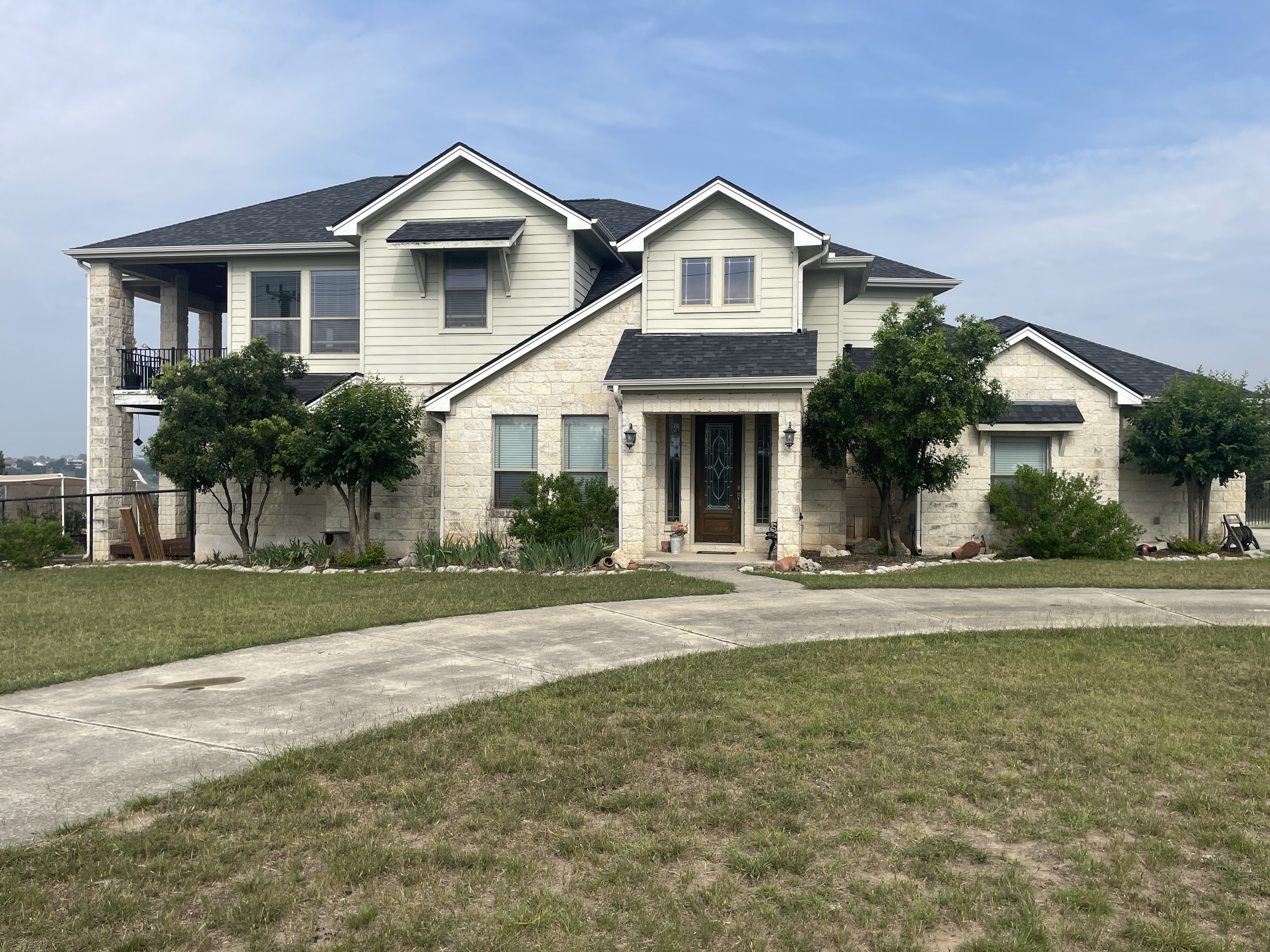 Hill Country home exterior before painting - Cedar Park TX