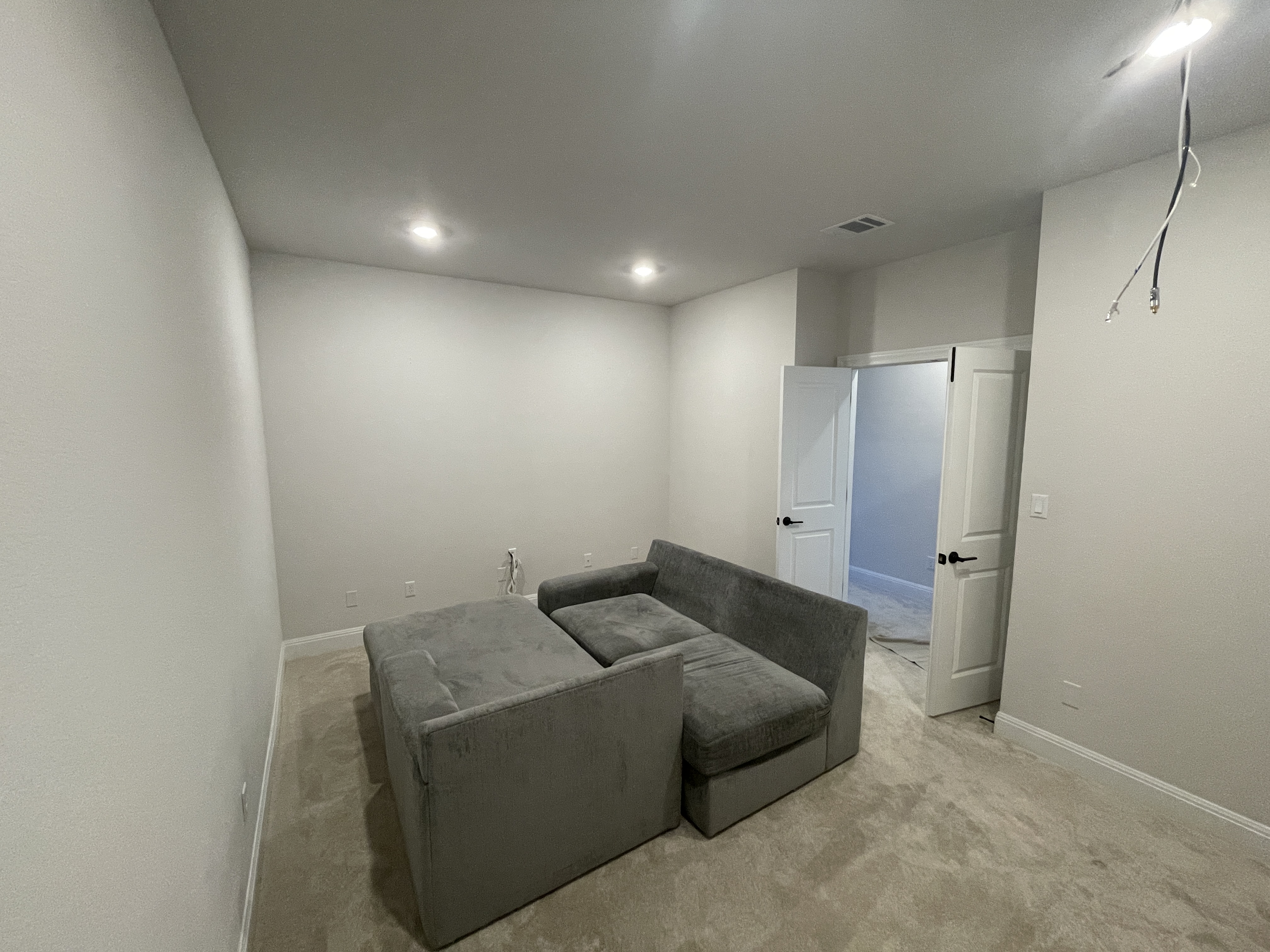 Interior before painting Central Texas