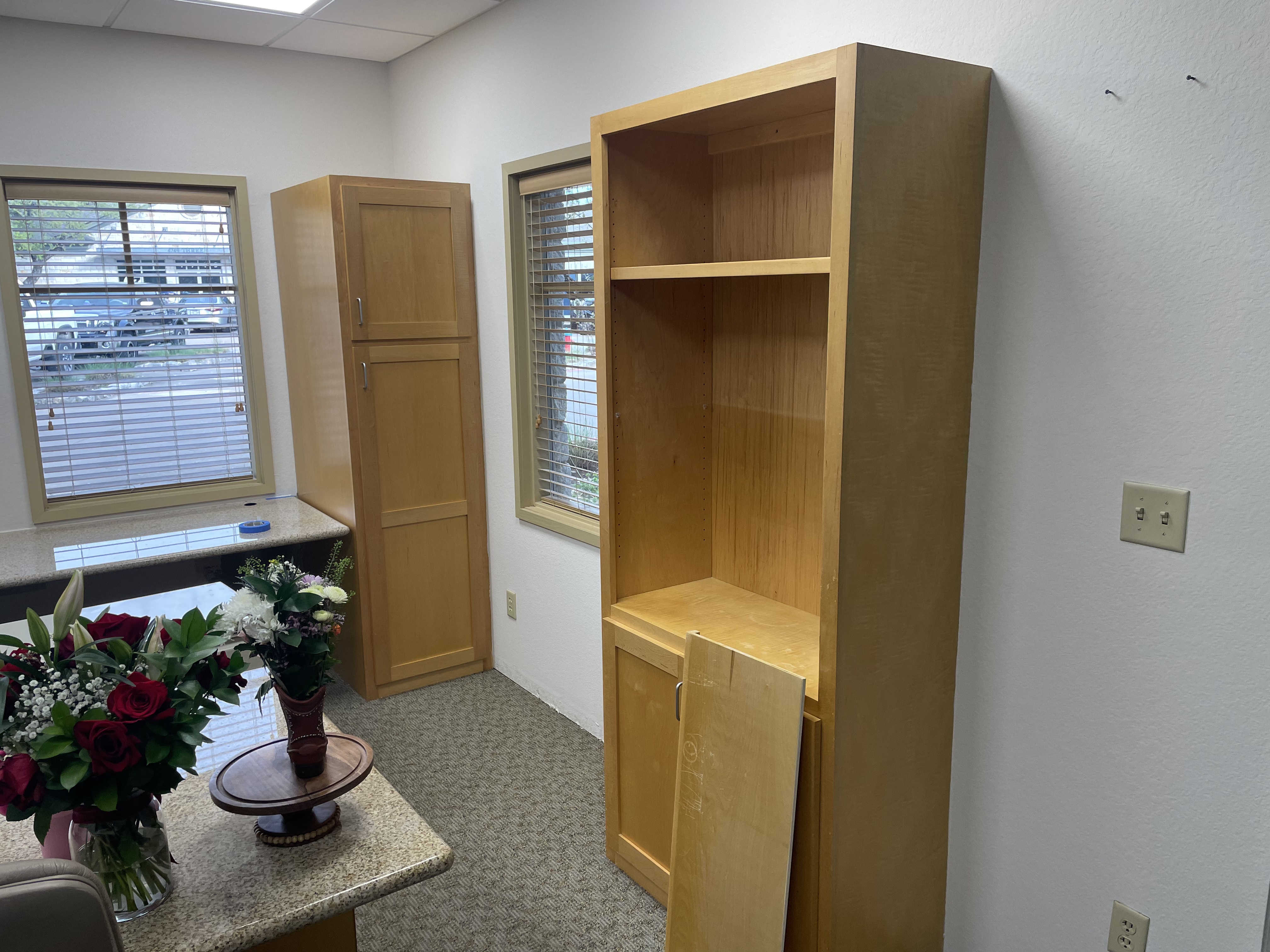 Cabinets before painting Cedar Park TX