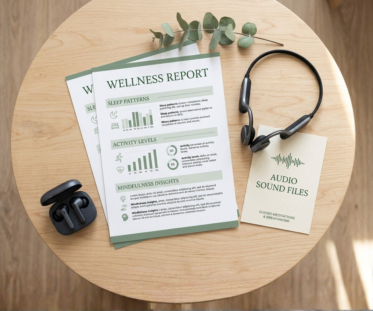 The 360 POV report, headset, and personalized sound files