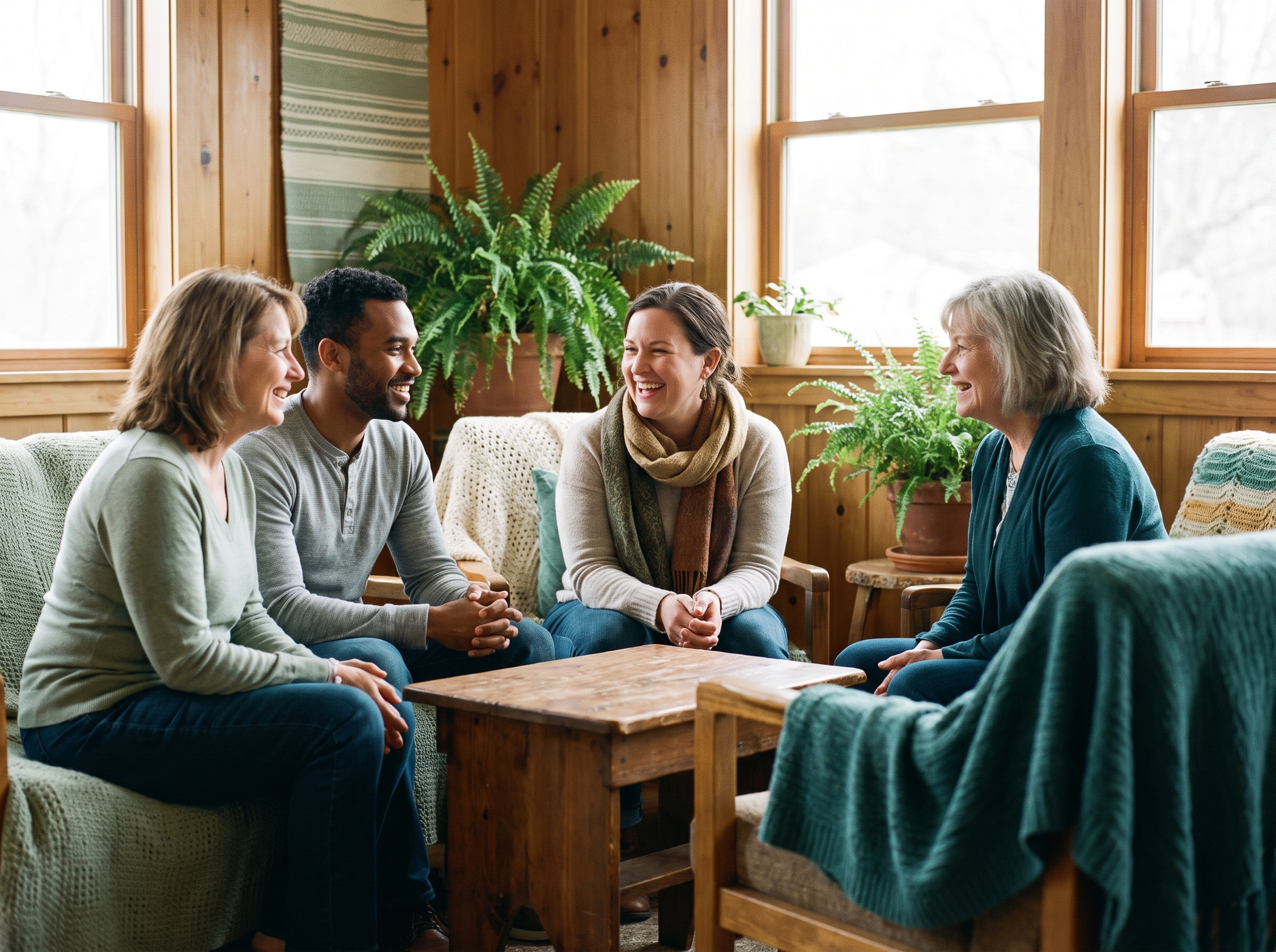 coach-led small group, warm & welcoming