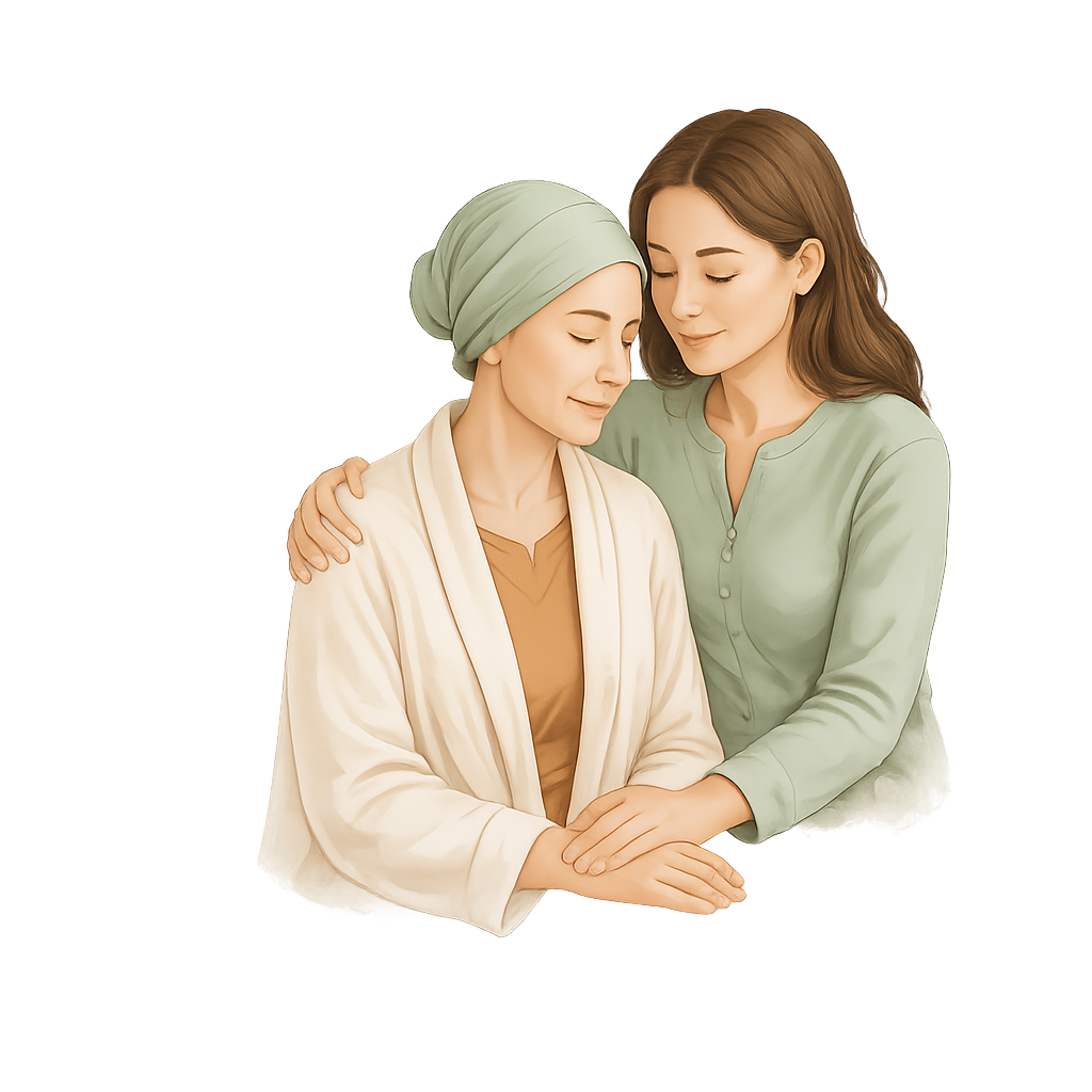 Cancer support companion illustration