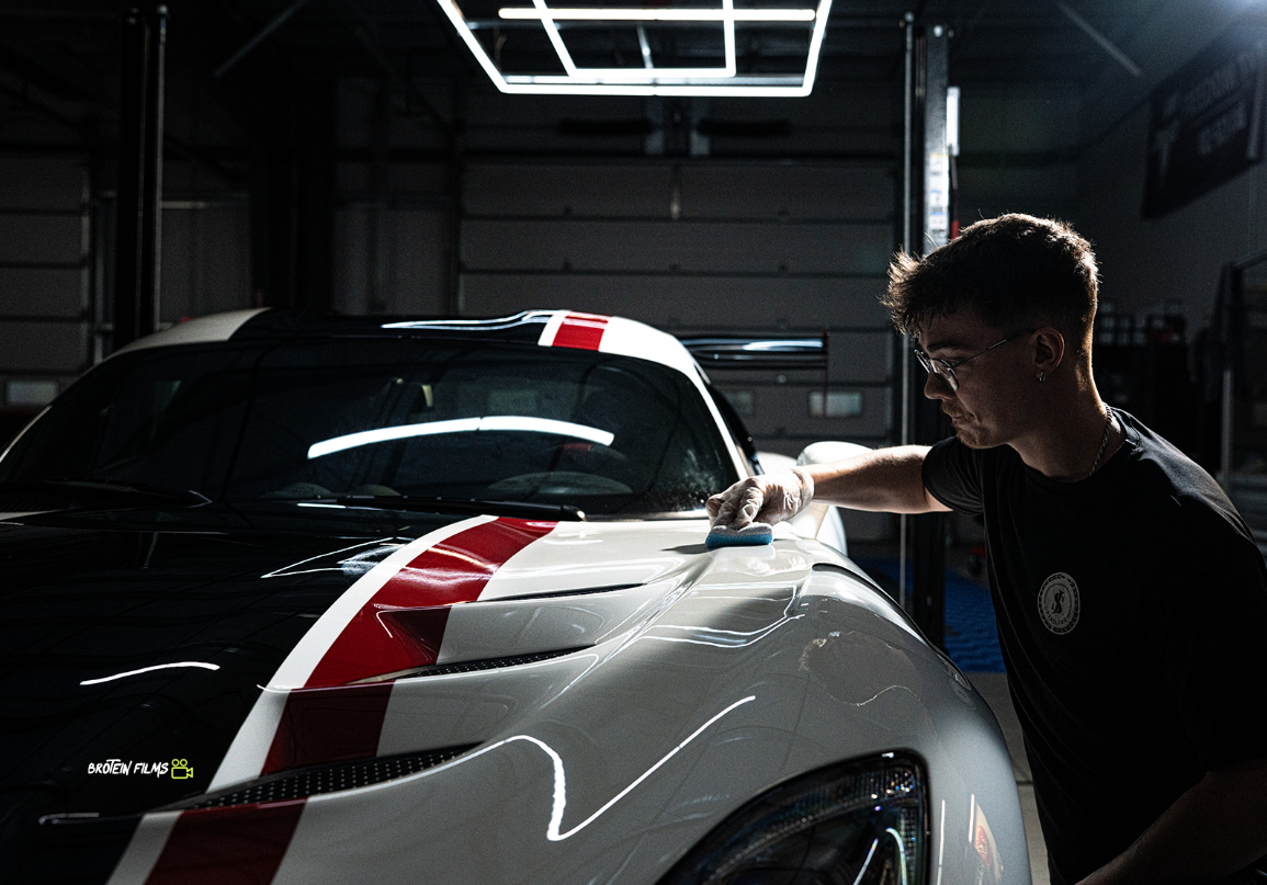 Professional ceramic coating application at JS Detailing