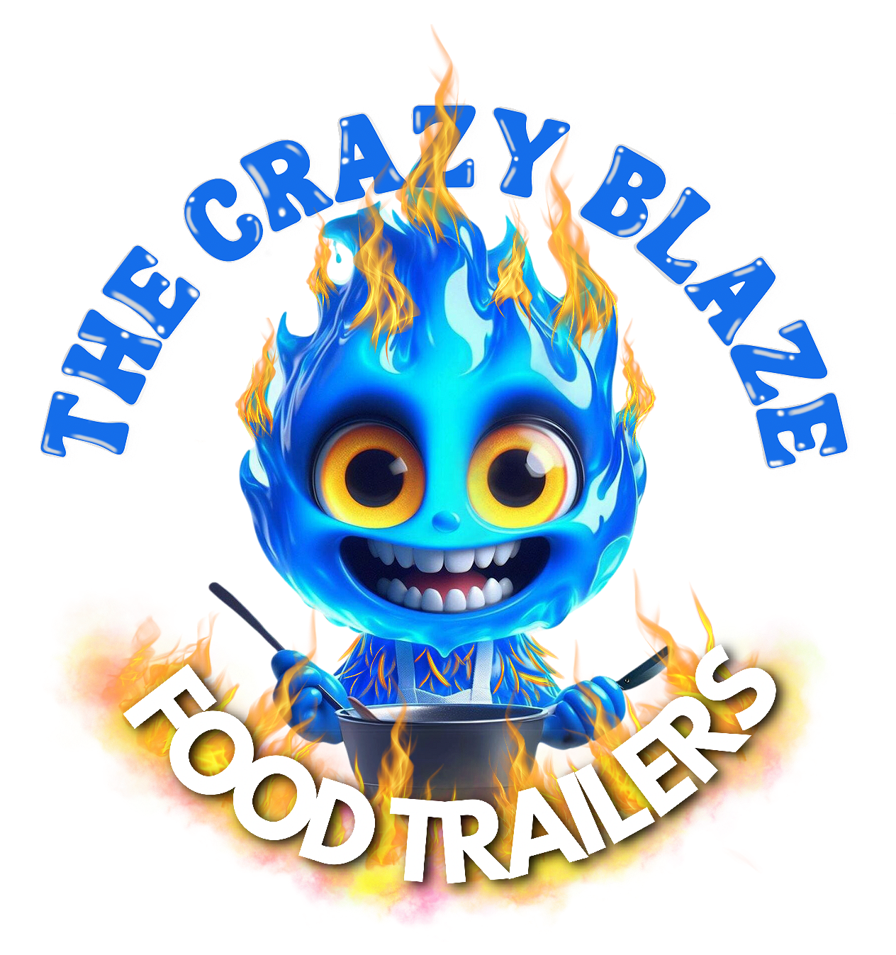 The Crazy Blaze Food Trailers Logo