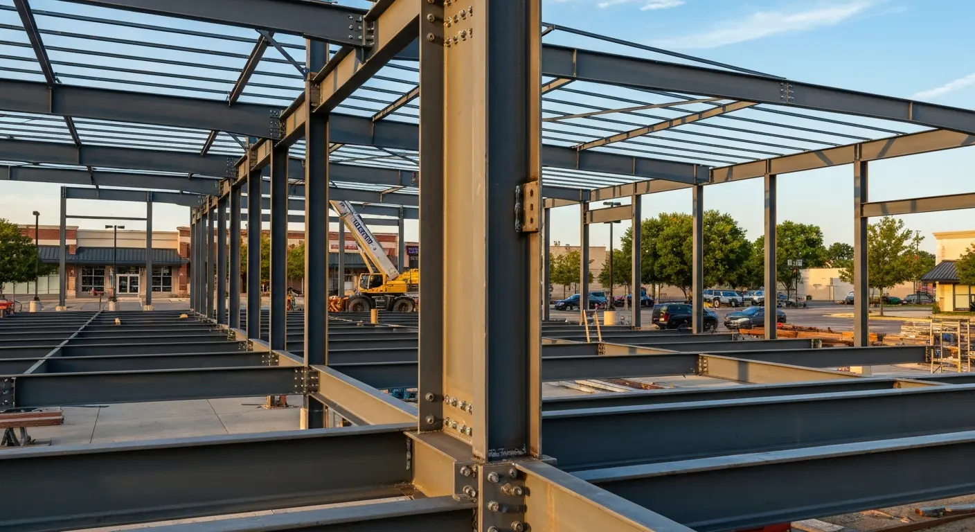 Commercial steel building project