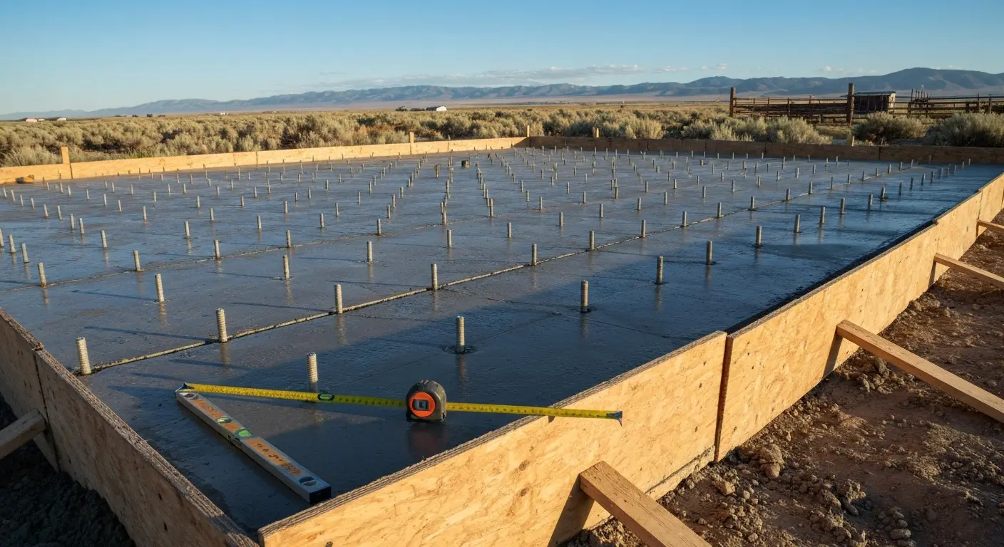 Foundation installation for steel buildings