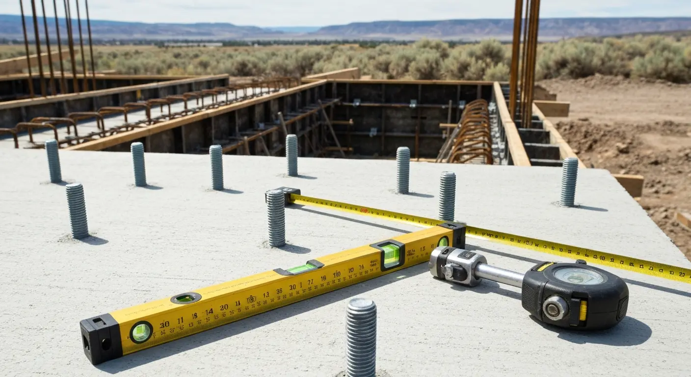 Foundation and anchor preparation