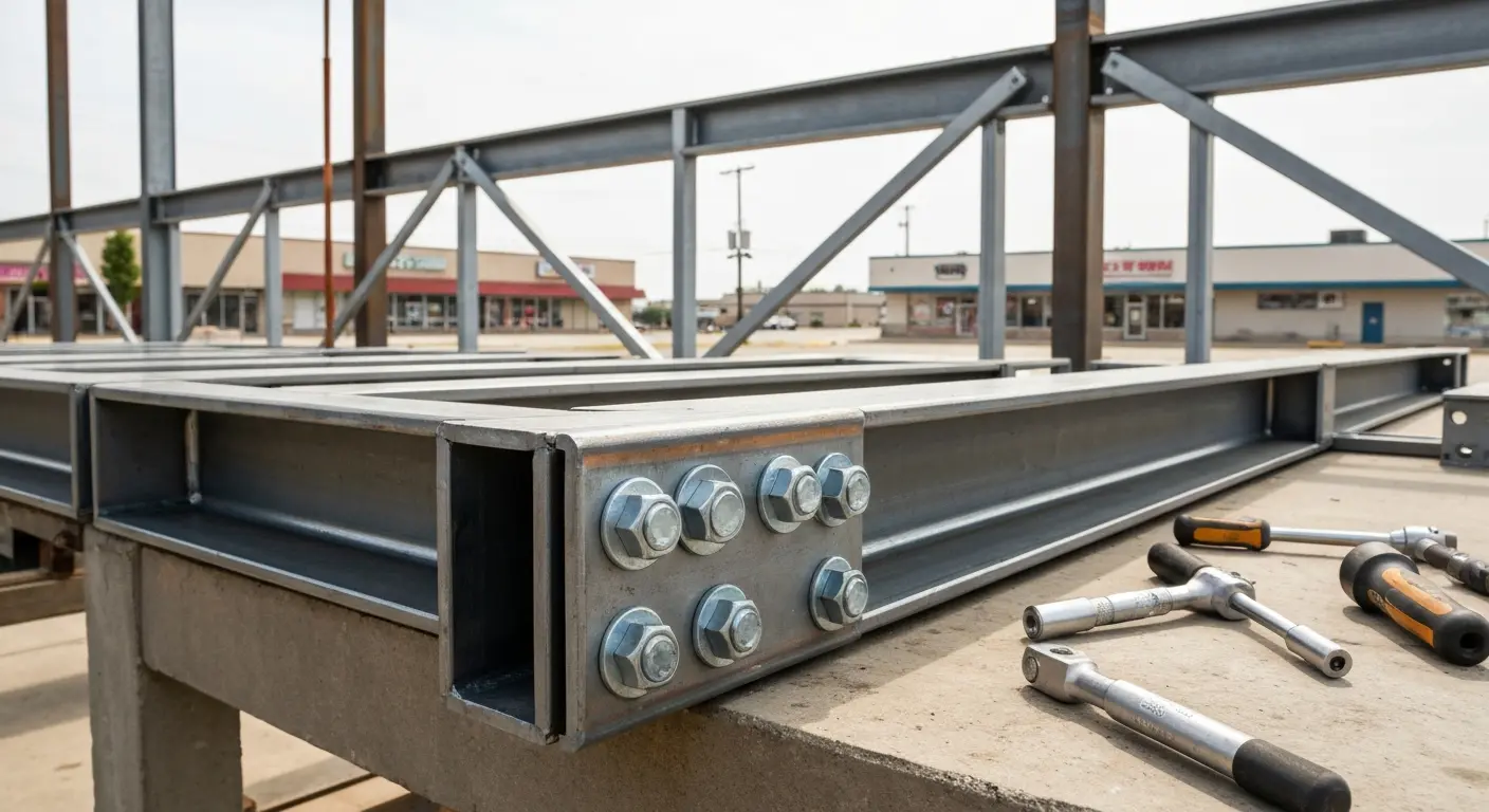 Bolted frame connections and bracing