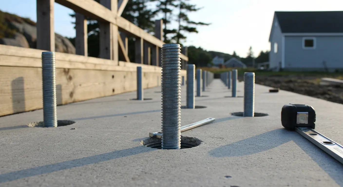 Steel foundation detail