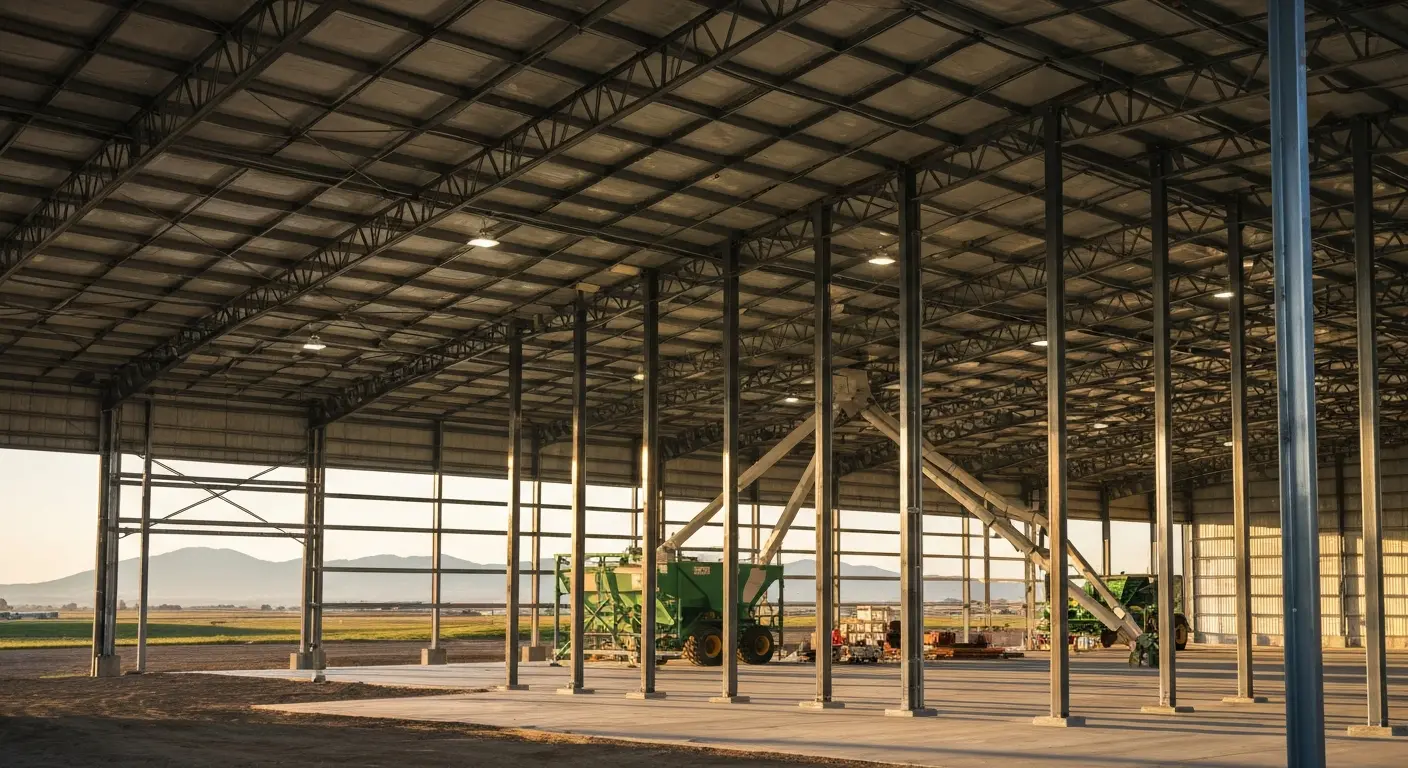 Agricultural warehouse steel structure
