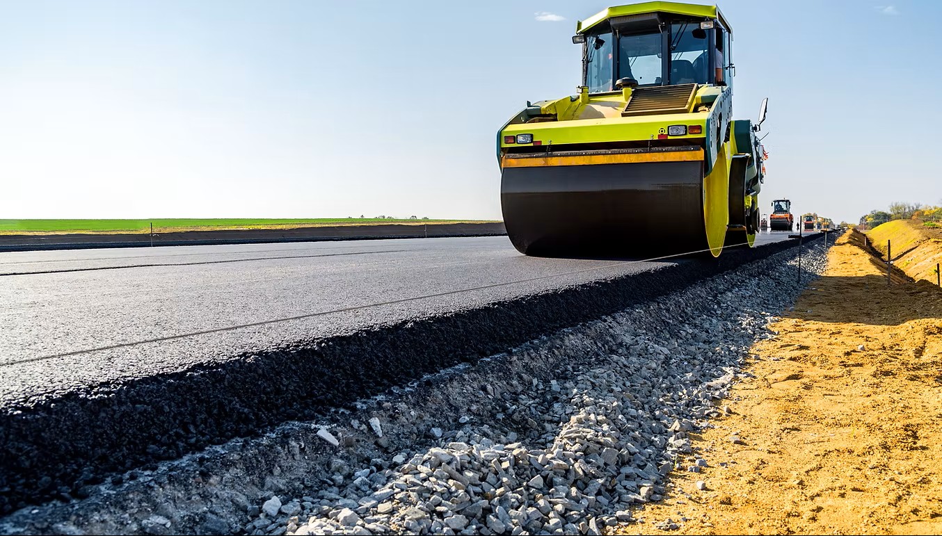 Asphalt Paving Machine Background