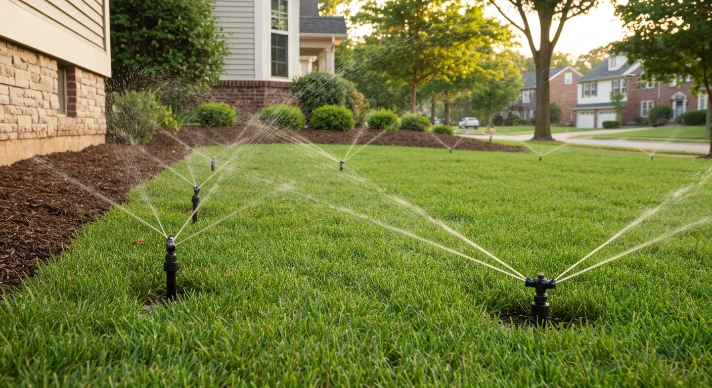 Sprinkler system installation