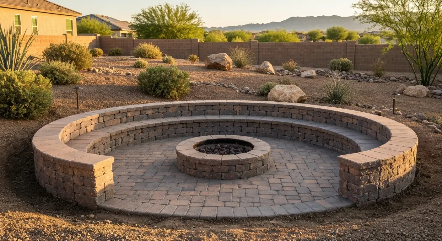 Fire pit installation