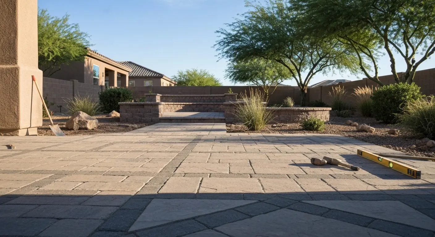 Landscape construction project