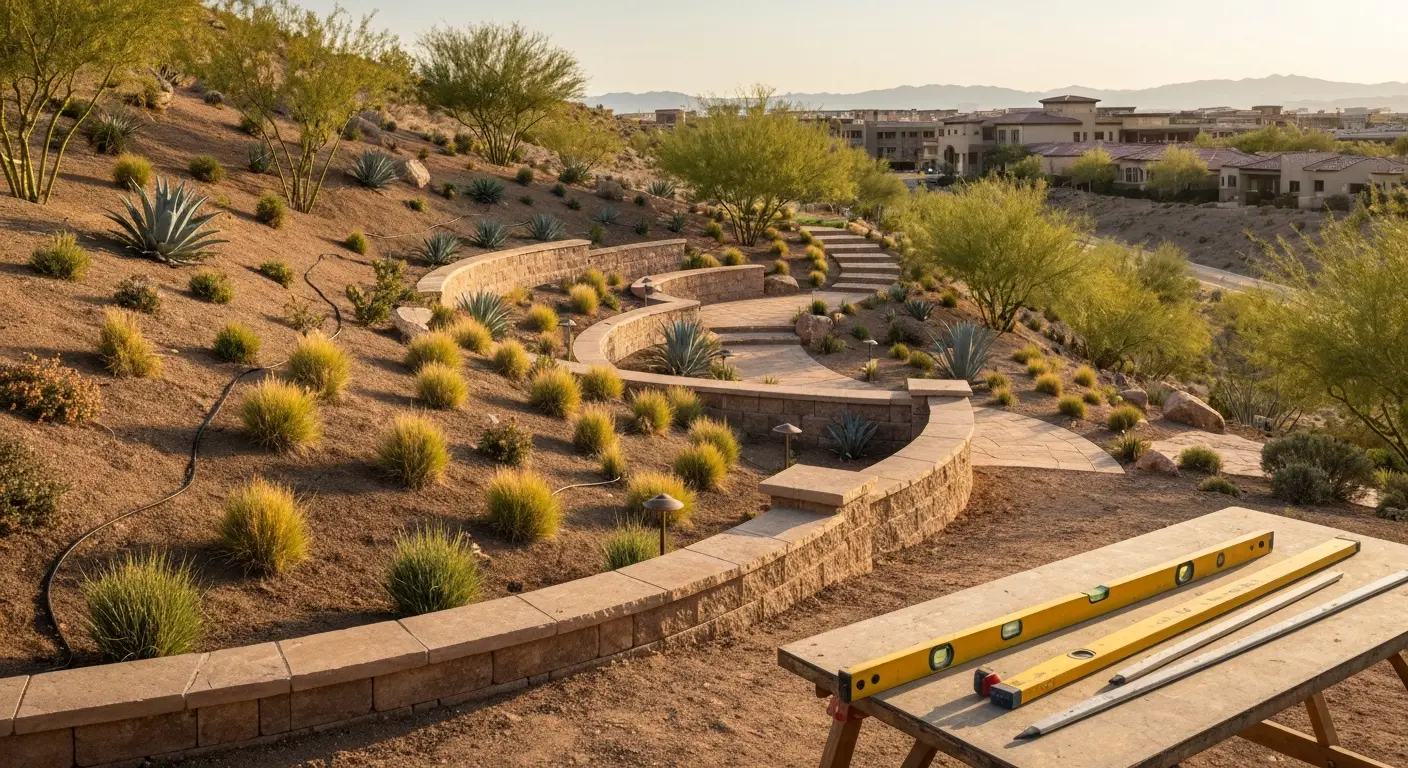 Landscape design project Lake Las Vegas