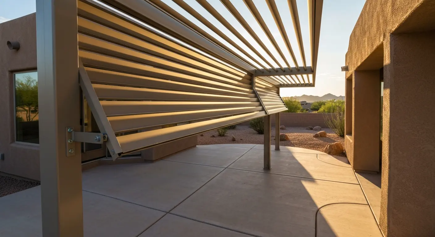 Louvered pergola system