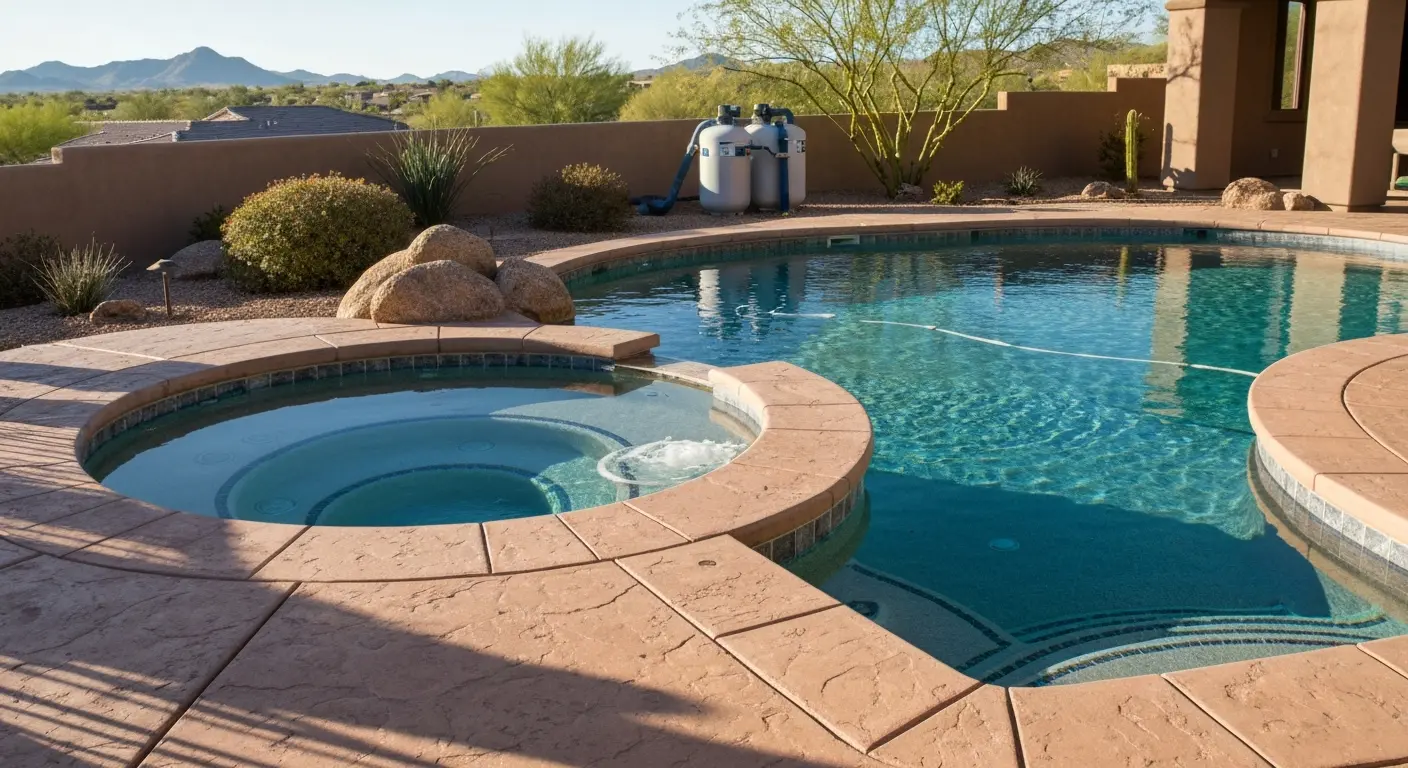 Pool and spa combination