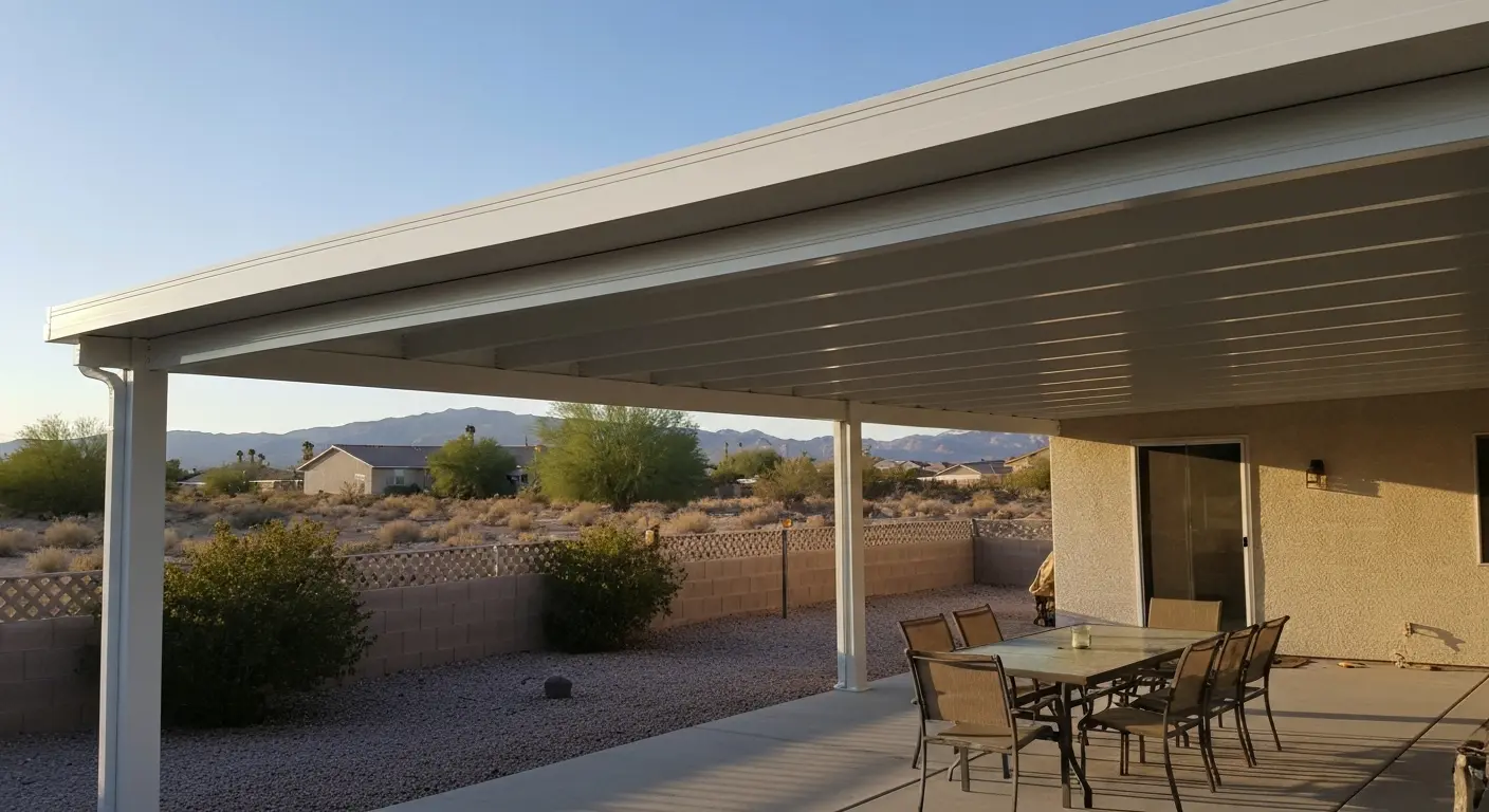 Patio cover structure