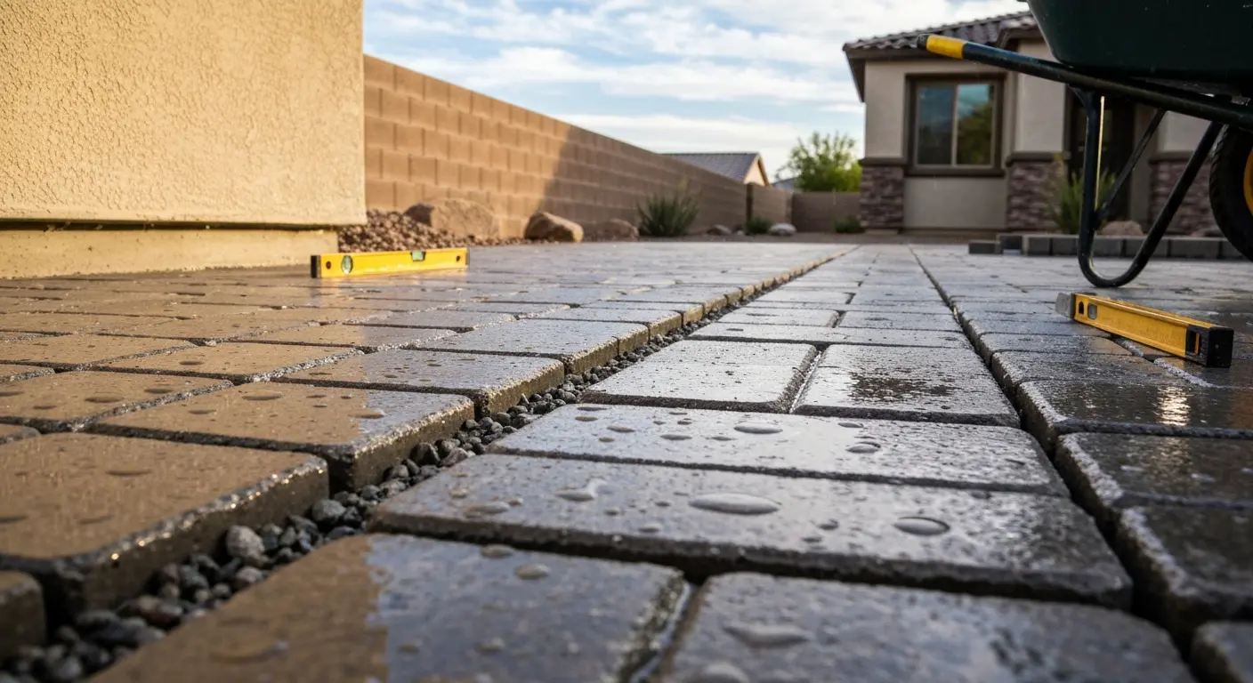 Permeable paver installation