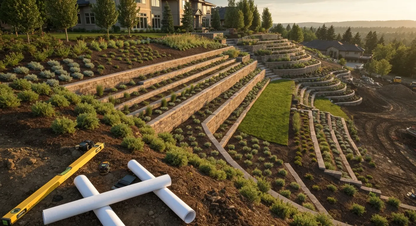 Master landscape plan rendering