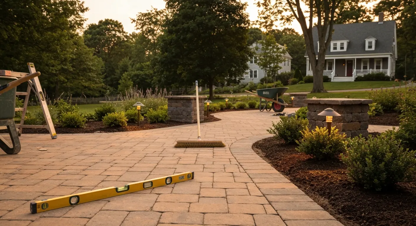 Landscape renovation and hardscape project