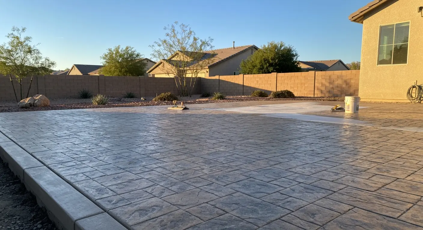 Patio installation