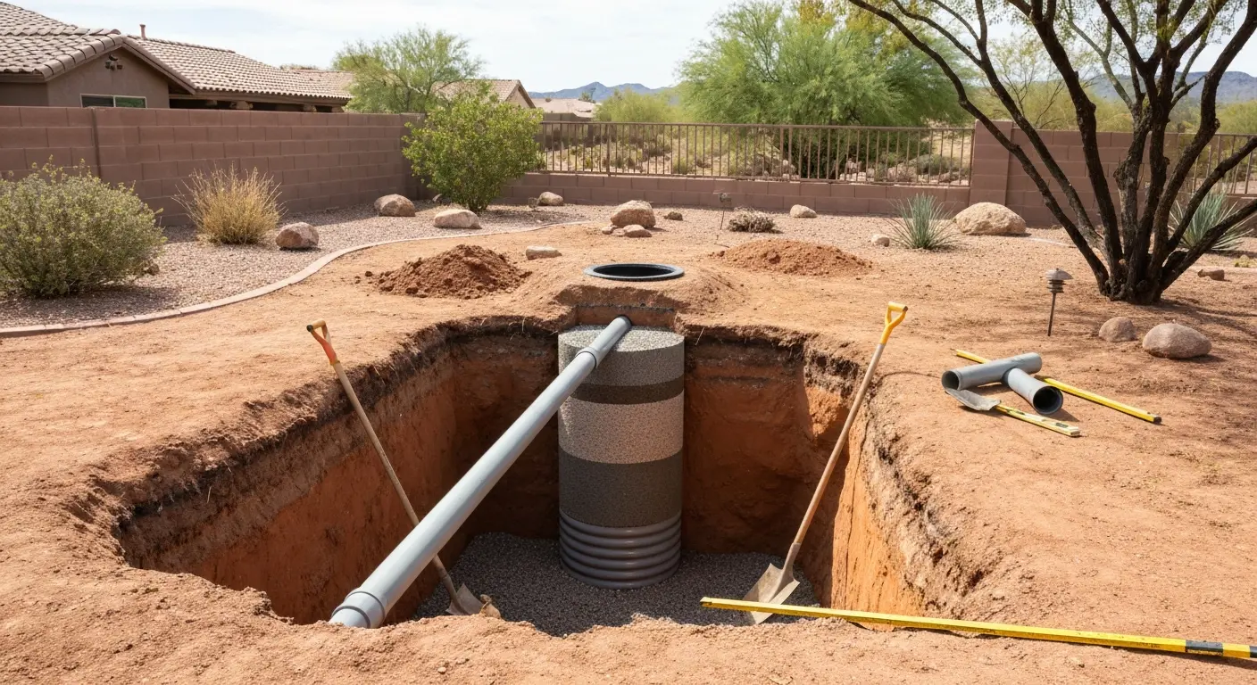 Dry well installation