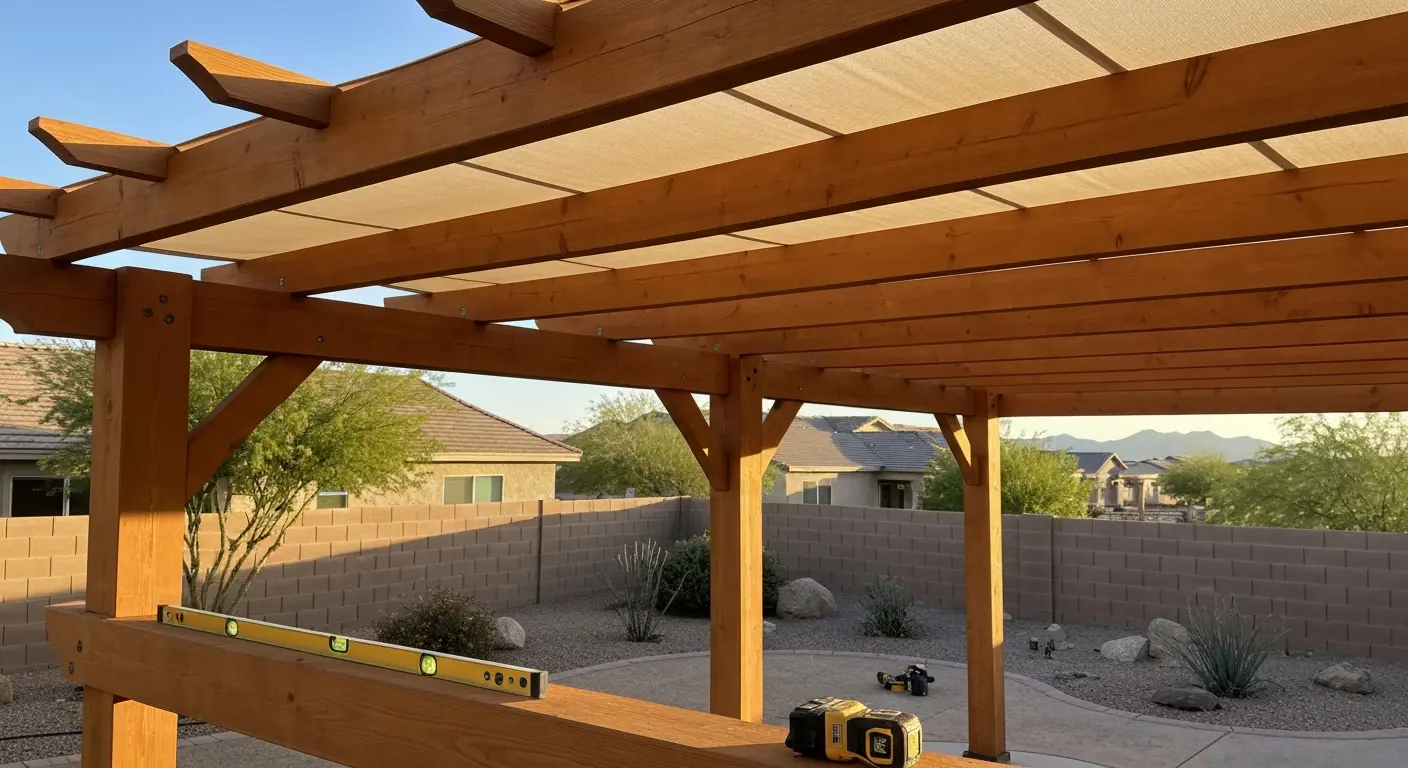 Pergola installation