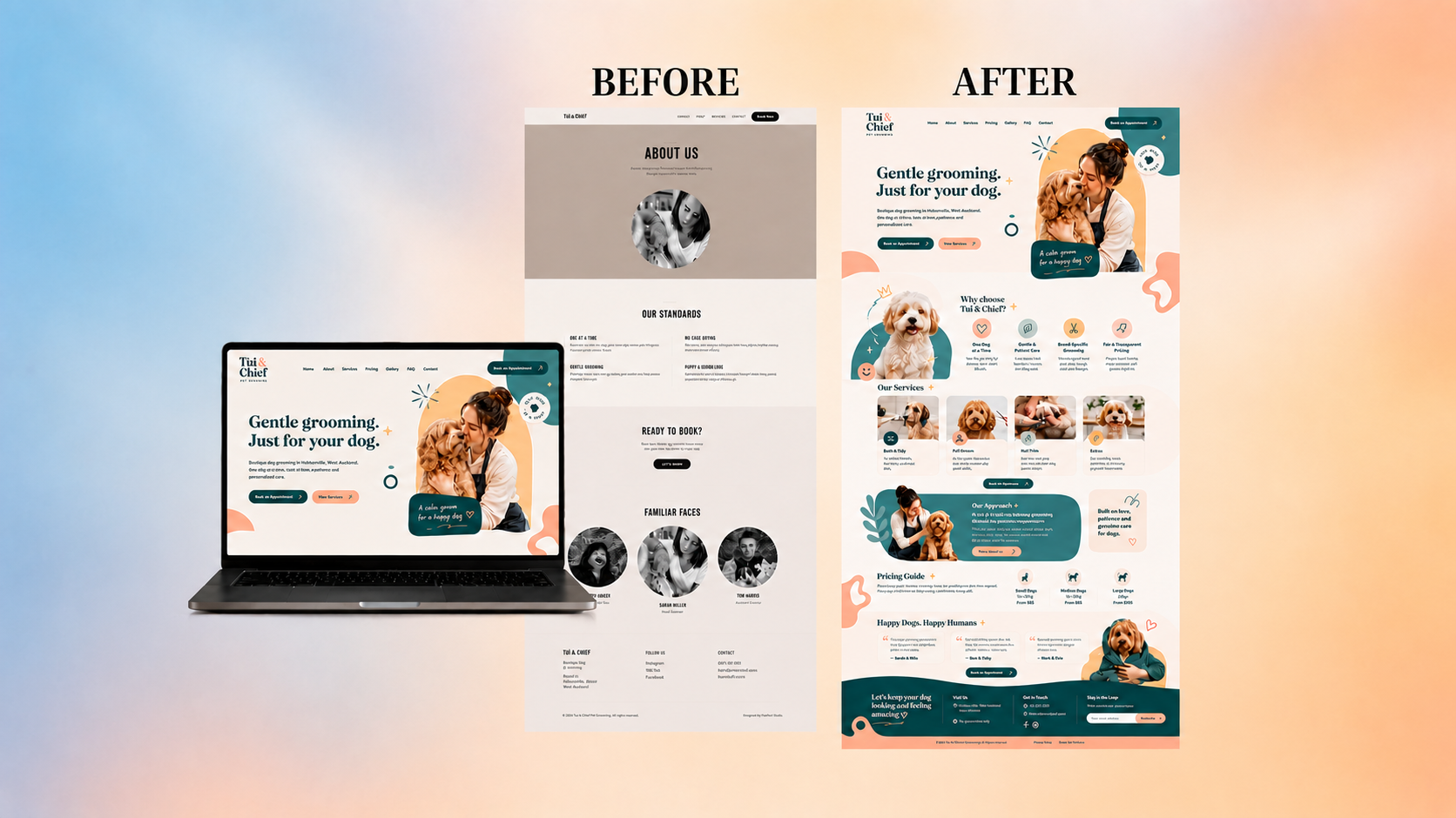 Pet grooming, Websites