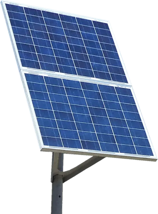 Ground-mounted solar panel system in Poughkeepsie NY featuring high-efficiency photovoltaic panels installed on a pole mount structure, designed to maximize sun exposure and provide reliable renewable energy for residential and commercial properties in Dutchess County and the Hudson Valley.