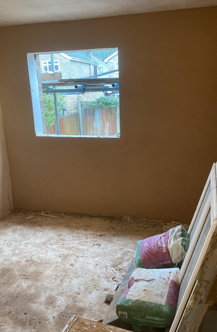 Recent plastering project 4