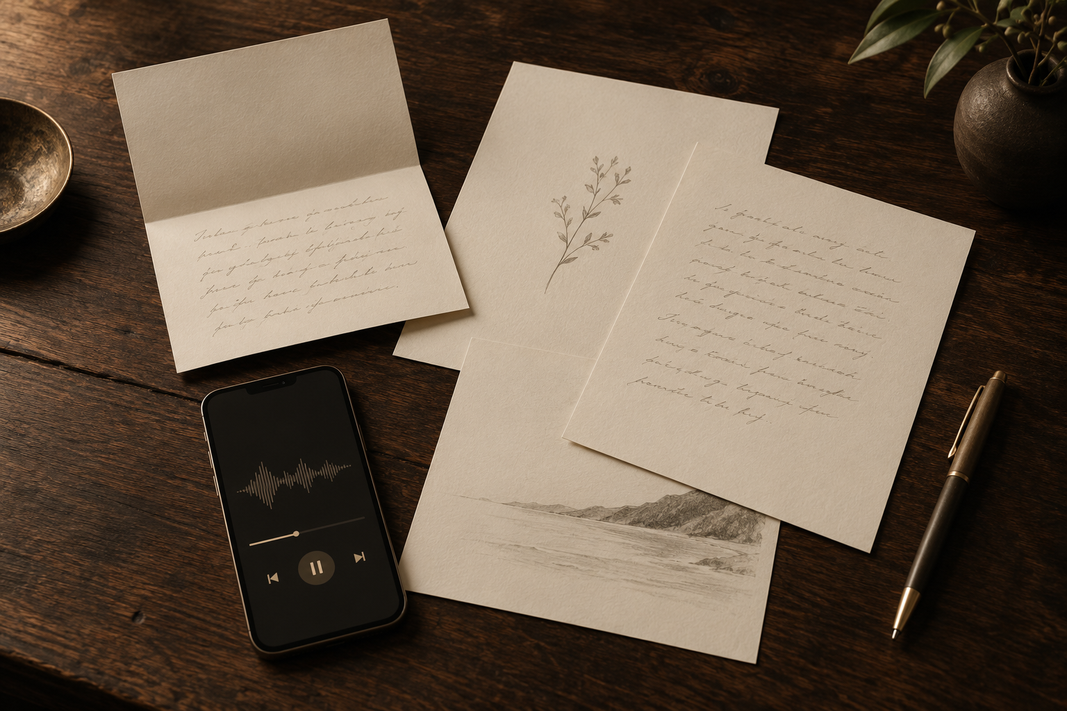 Produkt-Mock-up Der Brief