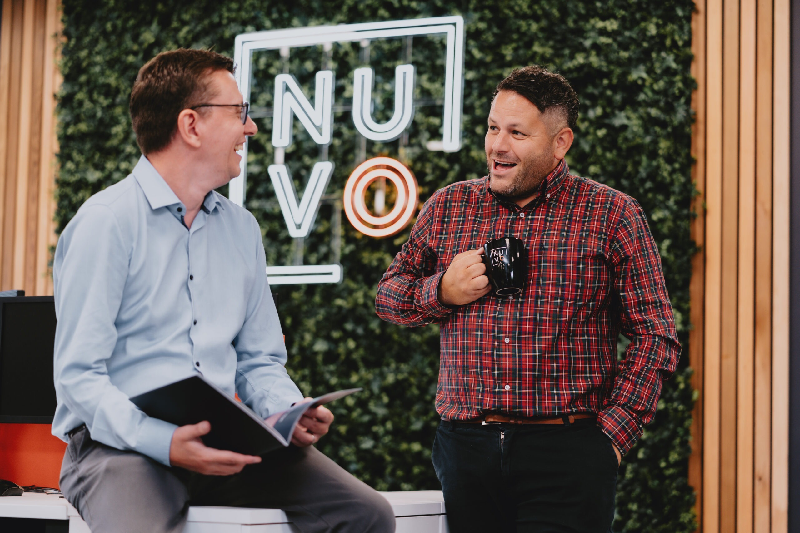 A Nuvo specialist supporting a client