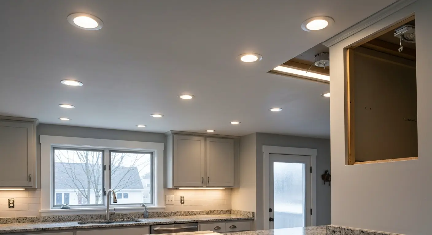 Recessed lighting installation