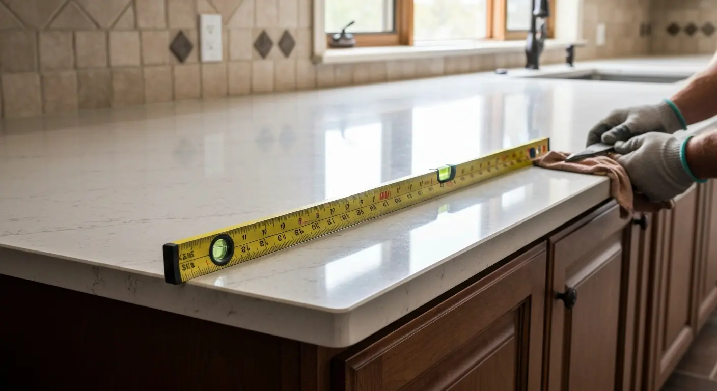 Kitchen countertop installation