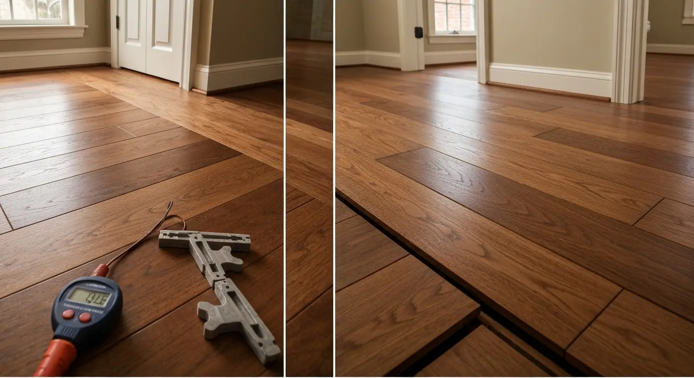 Engineered hardwood bathroom flooring