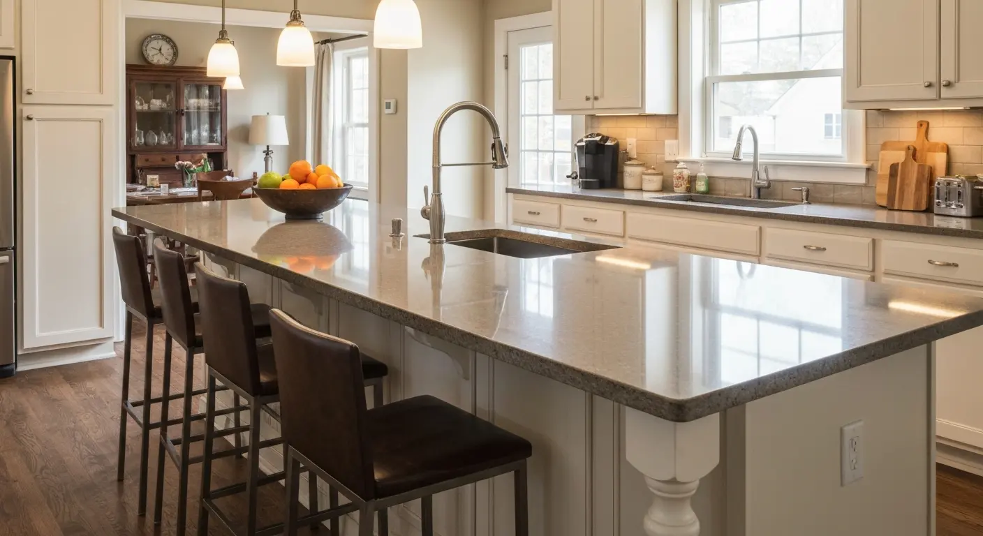 Kitchen island with seating