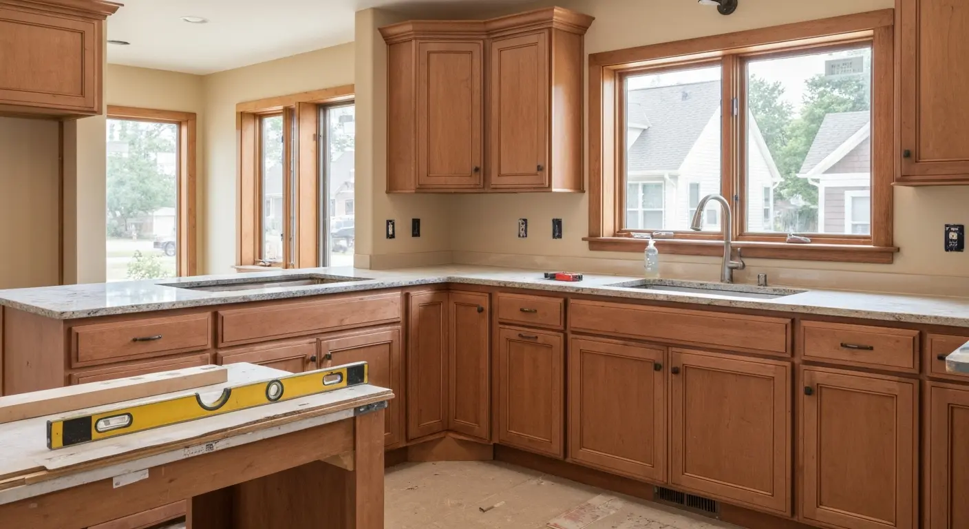 Custom kitchen with island